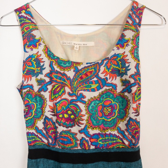 Floral Colorful Summer Dress Size 2 G - Picture 2 of 8